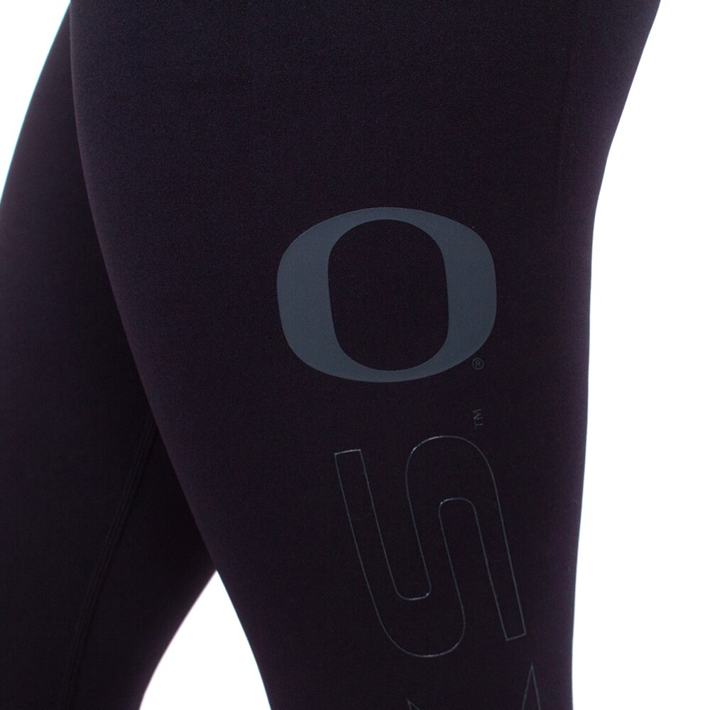 Classic Oregon O, Nike, Black, Leggings/Tights, Performance/Dri-FIT, Women, Go Ducks, Zenvy, 795259